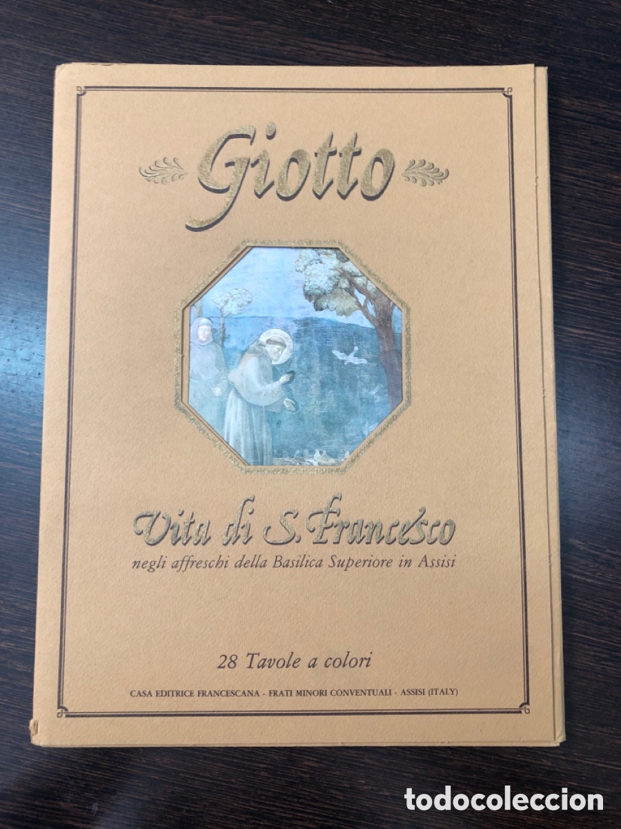 books: GIOTTO VITA DI S FRANCESCO 28 LAMINAS A COLOR CASA EDITRICE FRANCESCANA FRATI MINORI CONVENTUALI