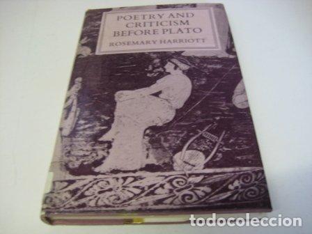 Libros: Poetry and Criticism before Plato - Harriott, Rosemary M