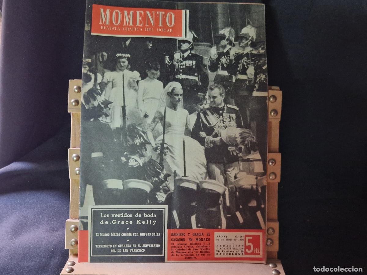 Libros: REVISTA. MOMENTO. LOS VESTIDOS DE BODA DE GRACE KELLY. A&Ntilde;O VI. N267