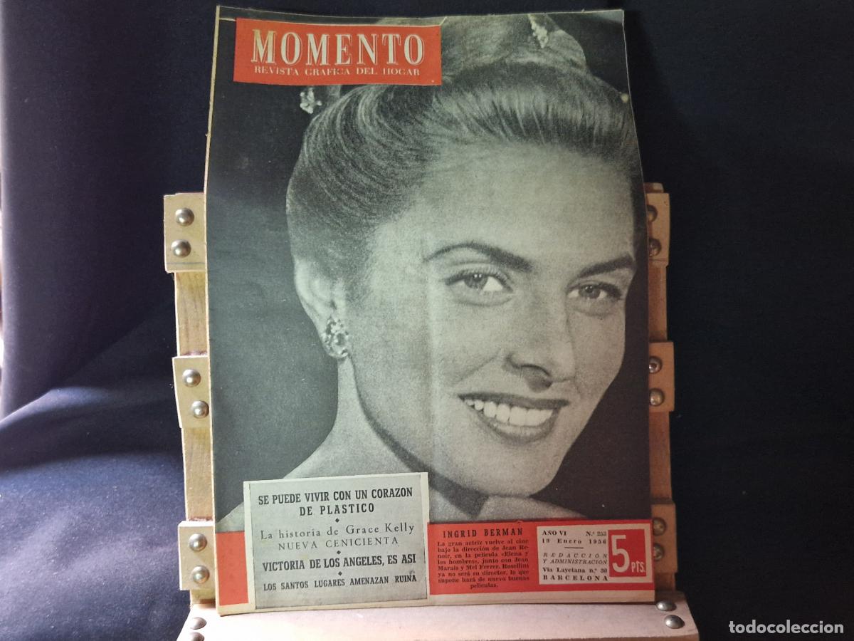 Libros: REVISTA. MOMENTO. SE PUEDE VIVIR CON UN CORAZON DE PLASTICO. HISTORIA DE GRACE KELLY.