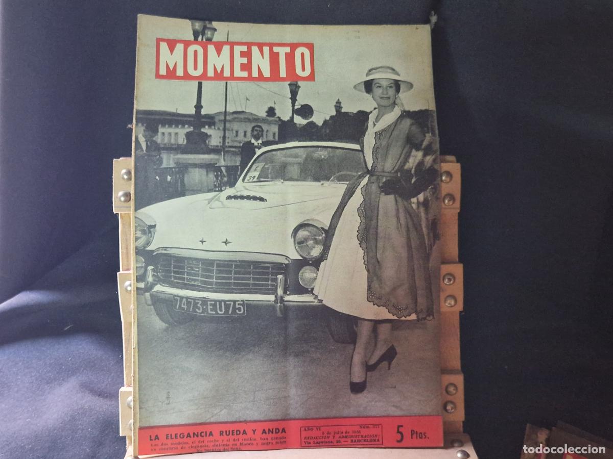 Libros: REVISTA. MOMENTO. LA ELEGANCIA RUEDA Y ANDA. - Foto 1