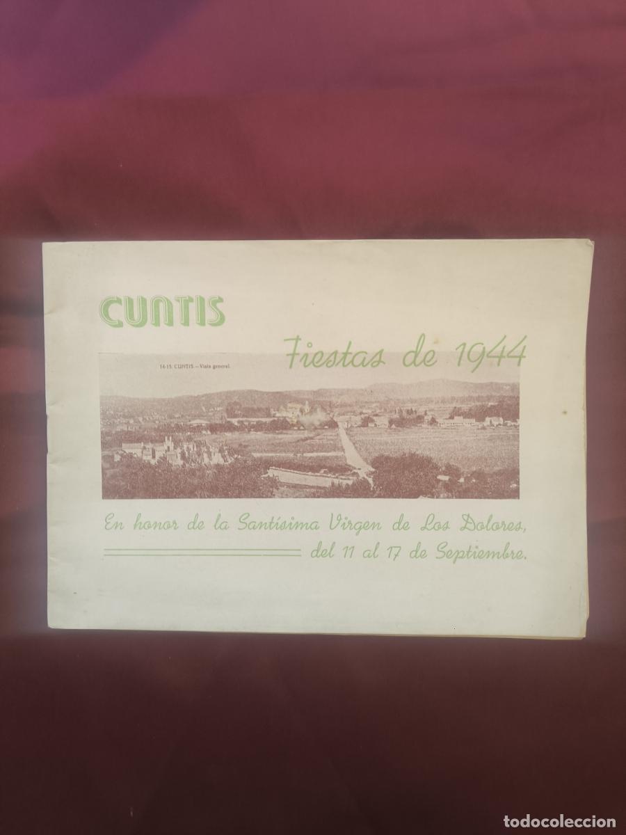 Libros: Programa oficial de fiestas de Cuntis para el a&ntilde;o 1944. - Recarte, Alberto