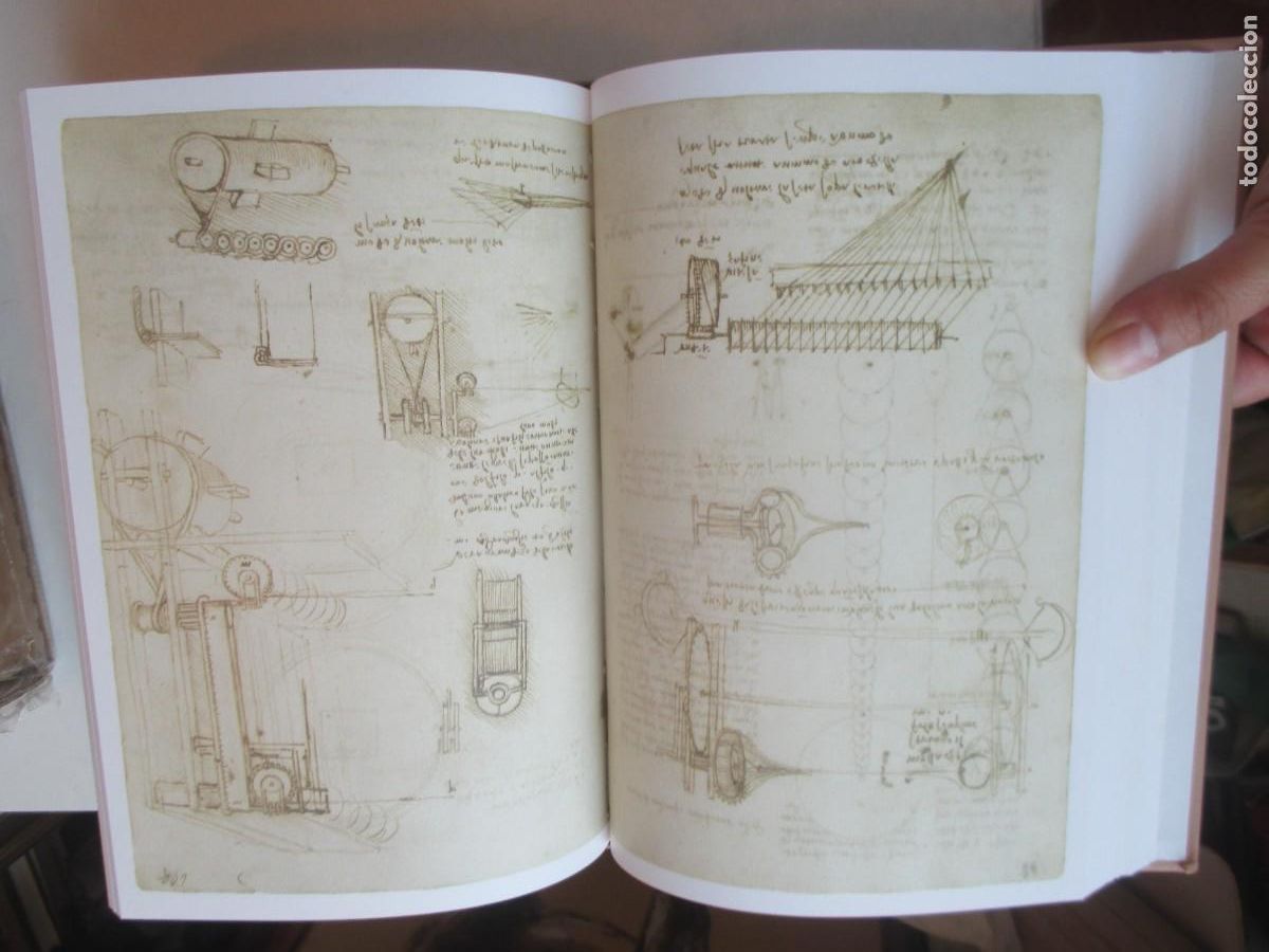 Libros: LEONARDO DA VINCI Codex Madrid I y II (en 5 tomos)(facsimil + estudio) W41302 - Foto 5