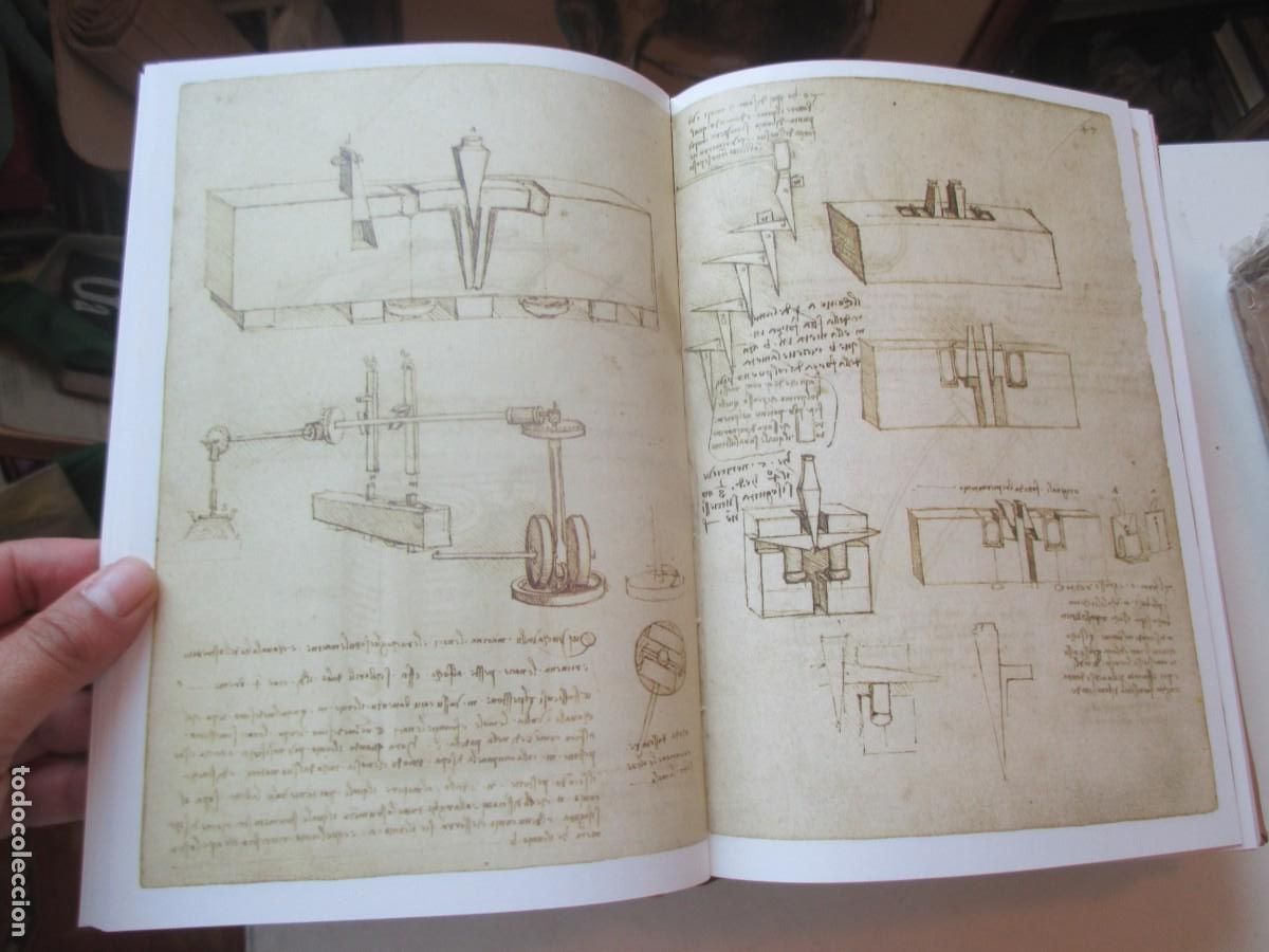 Libros: LEONARDO DA VINCI Codex Madrid I y II (en 5 tomos)(facsimil + estudio) W41302 - Foto 8
