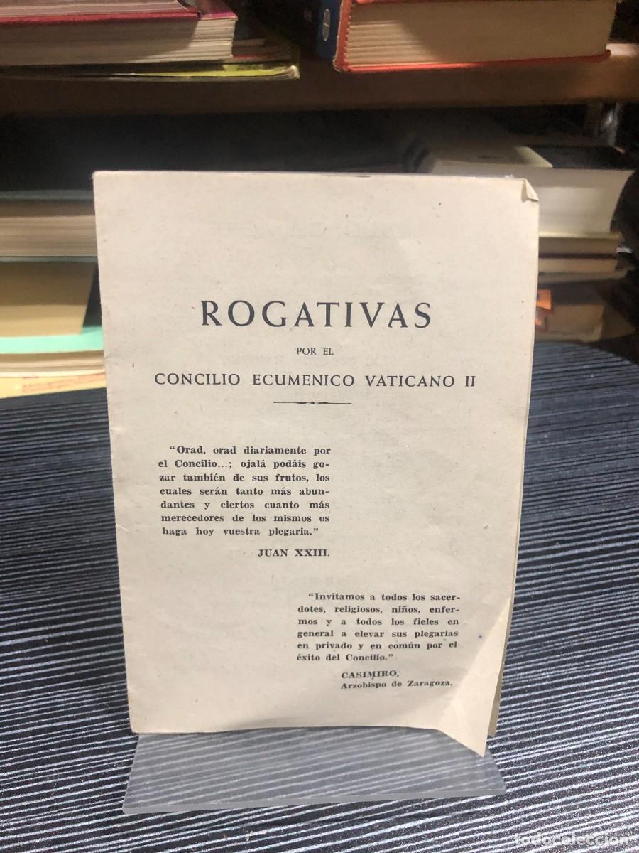 Libros: Rogativas por el Concilio Ecum&eacute;nico Vaticano II (Folleto, Arzobispado de Zaragoza) Casimiro Morcillo