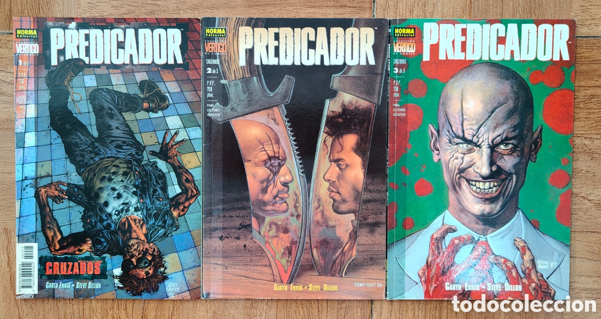 books: Predicador: Cruzados � 3 N&uacute;meros � Completa � Norma - Garth Ennis / Steve Dillon