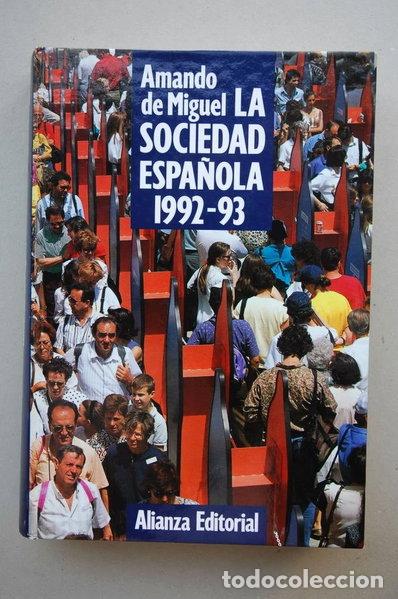 Libros: La sociedad espa&ntilde;ola 1992-93- 9788420696539