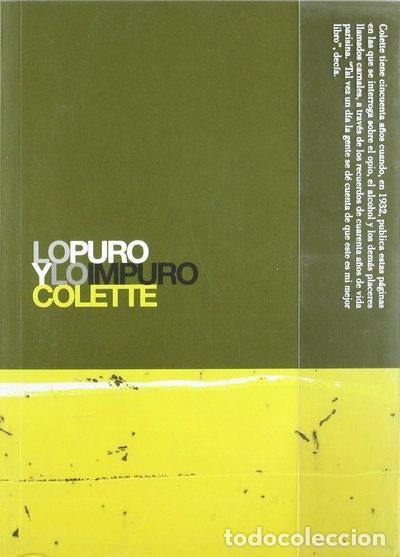 Libri di seconda mano: Lo puro y lo impuro- 9788493541255