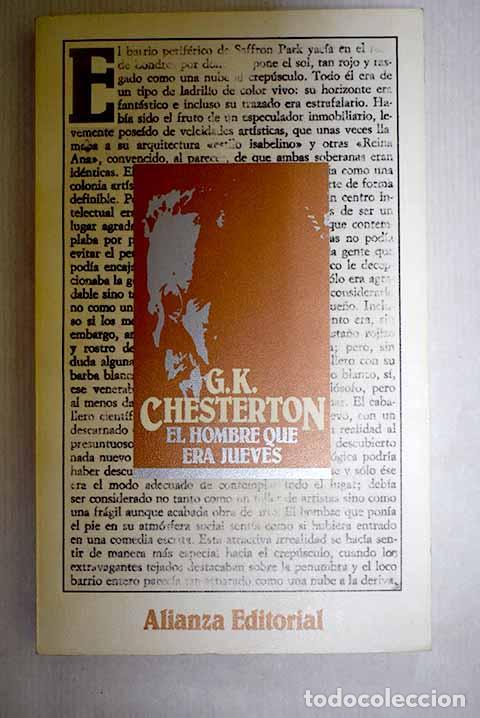 books: El hombre que era jueves: (una pesadilla).- Chesterton, G. K.