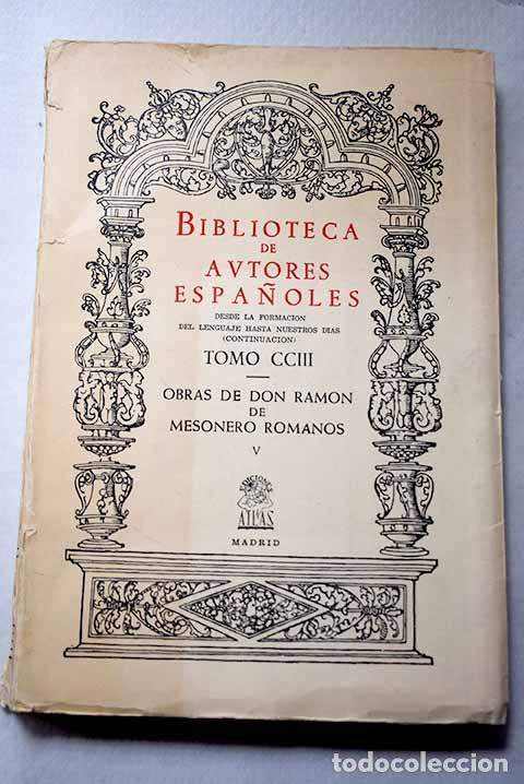 books: Obras de don Ram&oacute;n de Mesonero Romanos, Tomo V.- Mesonero Romanos, Ram&oacute;n de