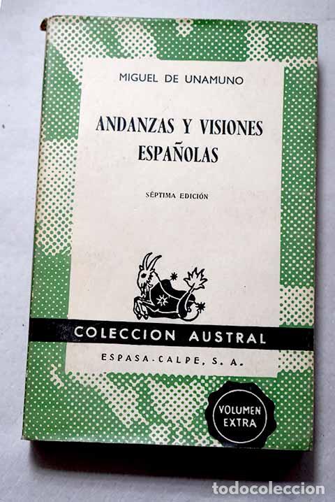 Libri di seconda mano: Andanzas y visiones espa&ntilde;olas.- Unamuno, Miguel de