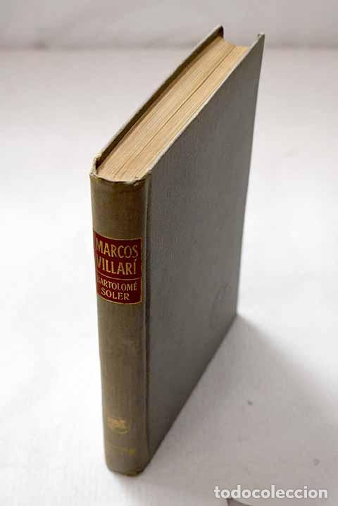 Libri di seconda mano: Marcos Villar&iacute;: Soler, Bartolom&eacute;.- Soler, Bartolom&eacute;