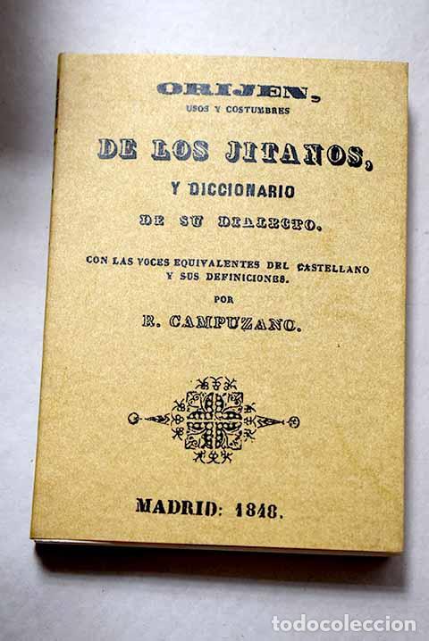 Libri di seconda mano: Orijen, usos y costumbres de los jitanos.- Campuzano, R.