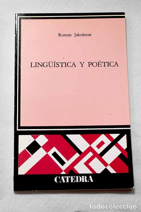 books: Lingu&iacute;stica y po&eacute;tica.- Jakobson, Roman
