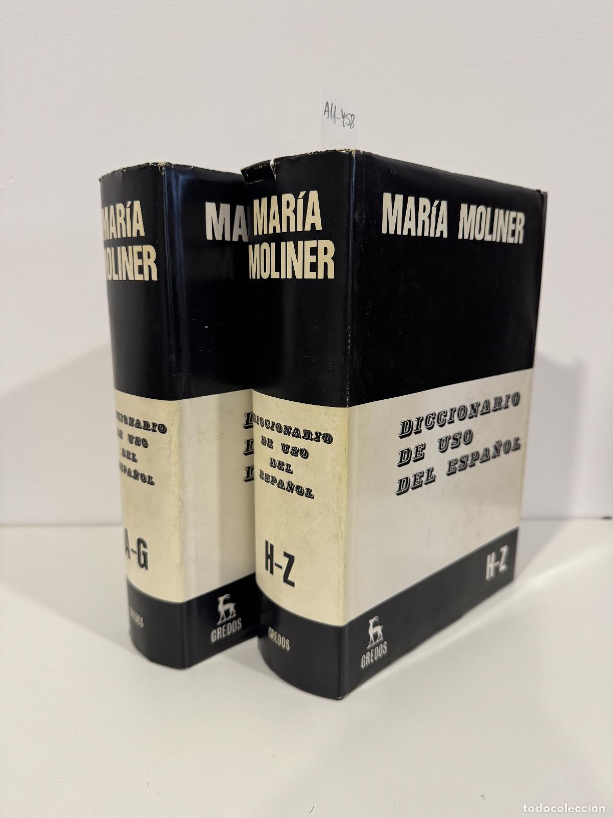 Libros: MOLINER, Mar&iacute;a. - Diccionario de uso del espa&ntilde;ol. (2 tomos)