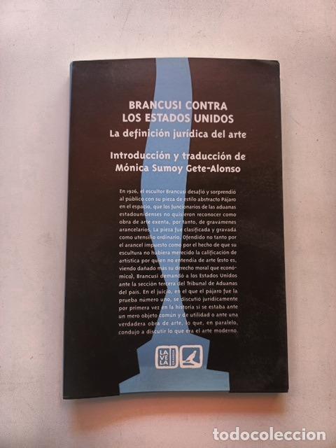 Libros: M&oacute;nica Sumo y Gete-Alonso - Brancusi contra los Estados Unidos. La definici&oacute;n jur&iacute;dica del arte