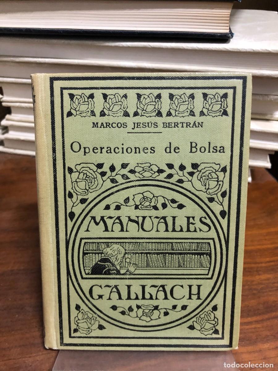 Libros: Operaciones de Bolsa Marcos Jes&uacute;s Bertr&aacute;n / Espasa-Calpe (1931)
