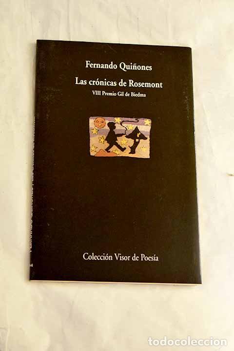 Livros em segunda m&atilde;o: Las cr&oacute;nicas de Rosemont.- Qui&ntilde;ones, Fernando