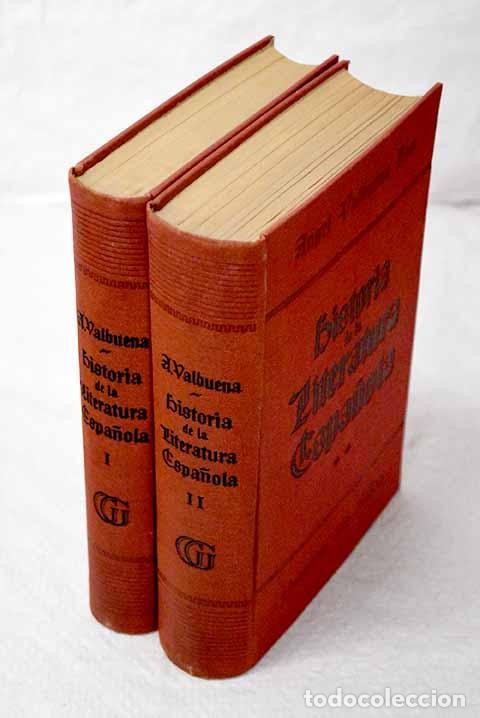 Libros: Historia de la literatura espa&ntilde;ola.- Valbuena Prat, &Aacute;ngel