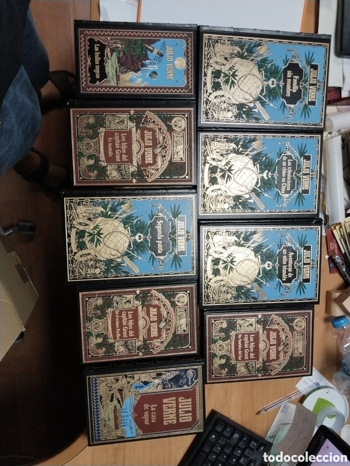 Libros: Lote Julio Verne nueve libros canto negro