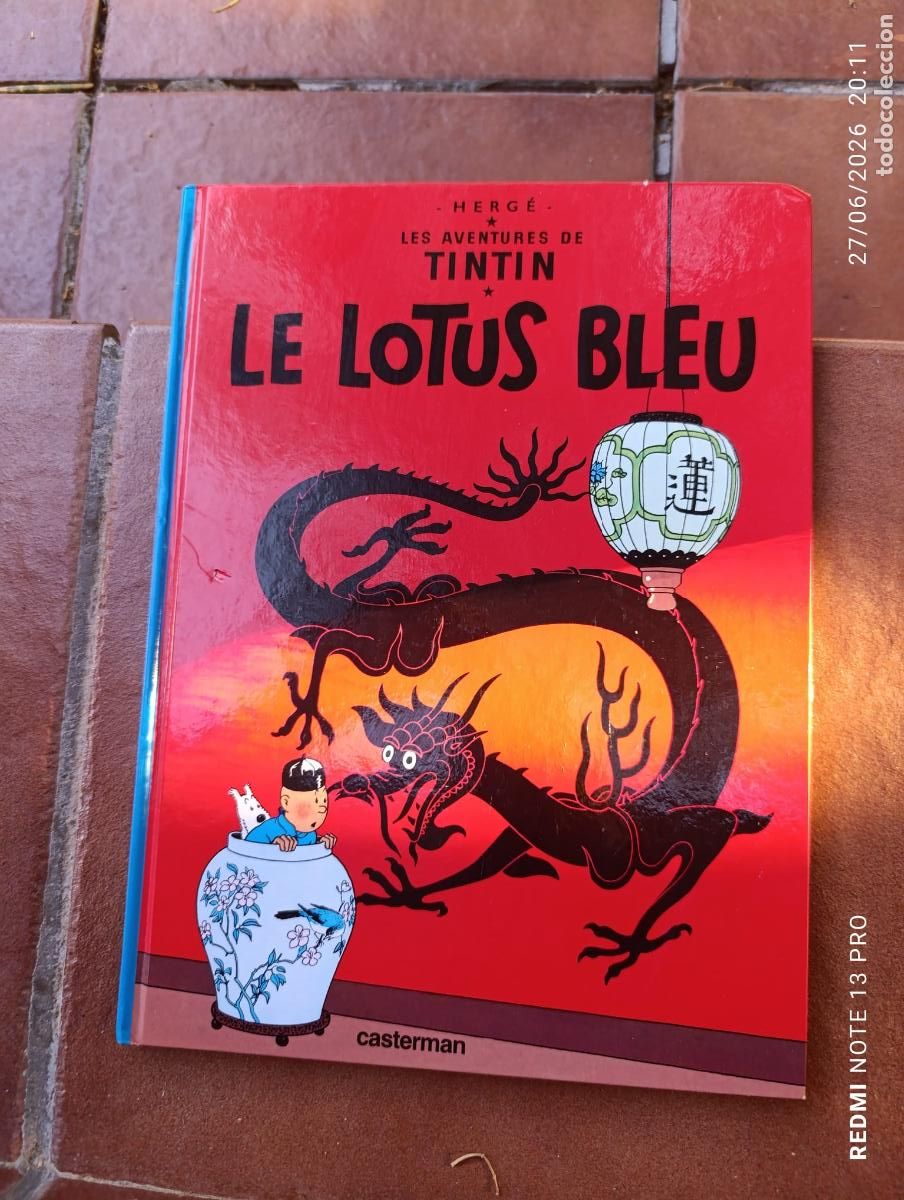 Libros: TINTIN: Le lotus bleu Herg&eacute; EN FRANC&Eacute;S.