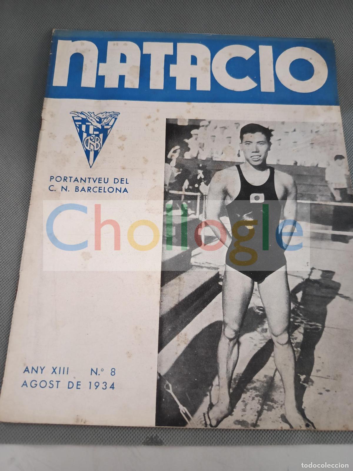 Libros: Revista Club Nataci&oacute; Barcelona a&ntilde;o 1934 con publicidad de la &eacute;poca