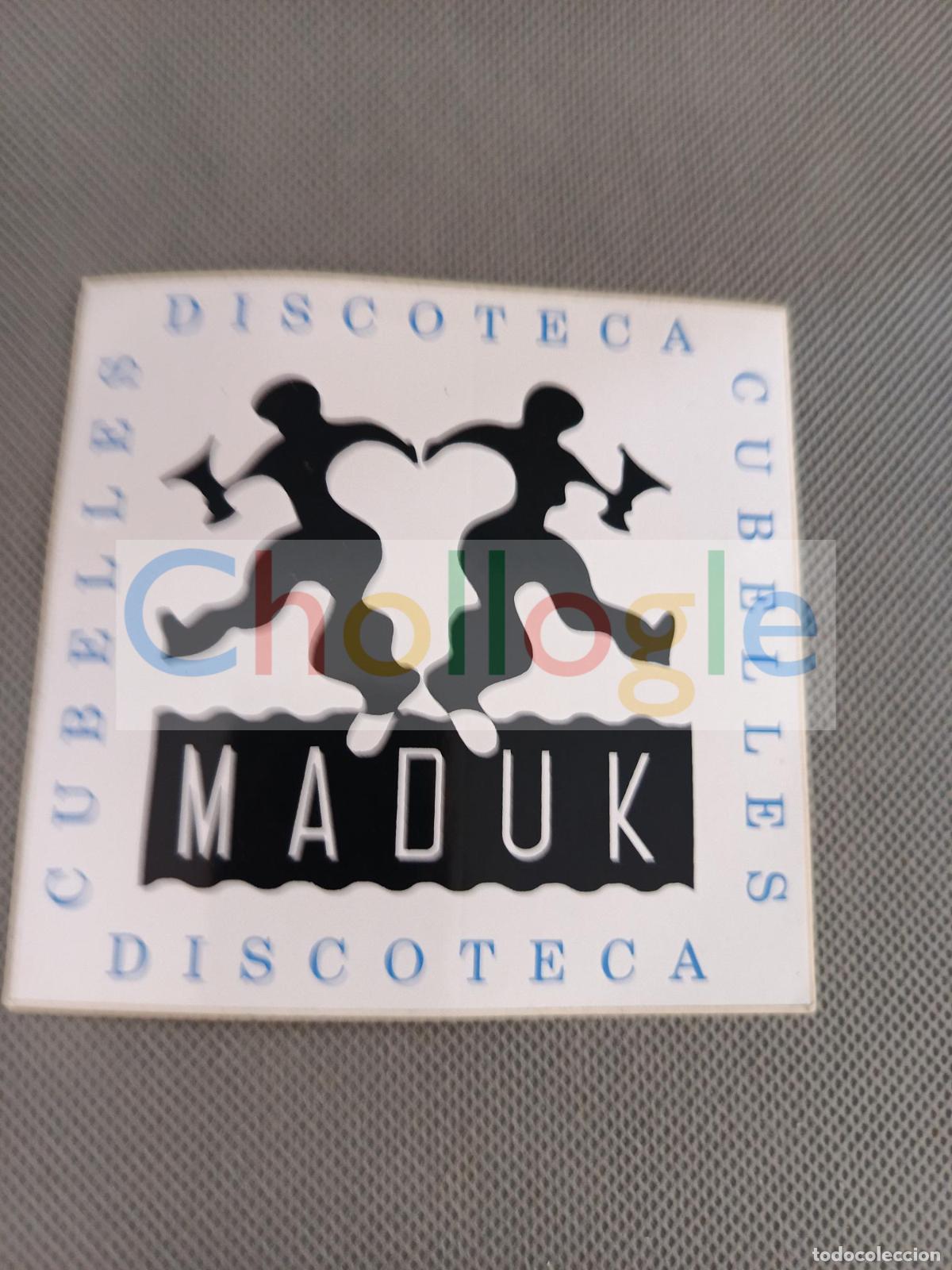 Libros: Pegatina discoteca MADUK Cubelles