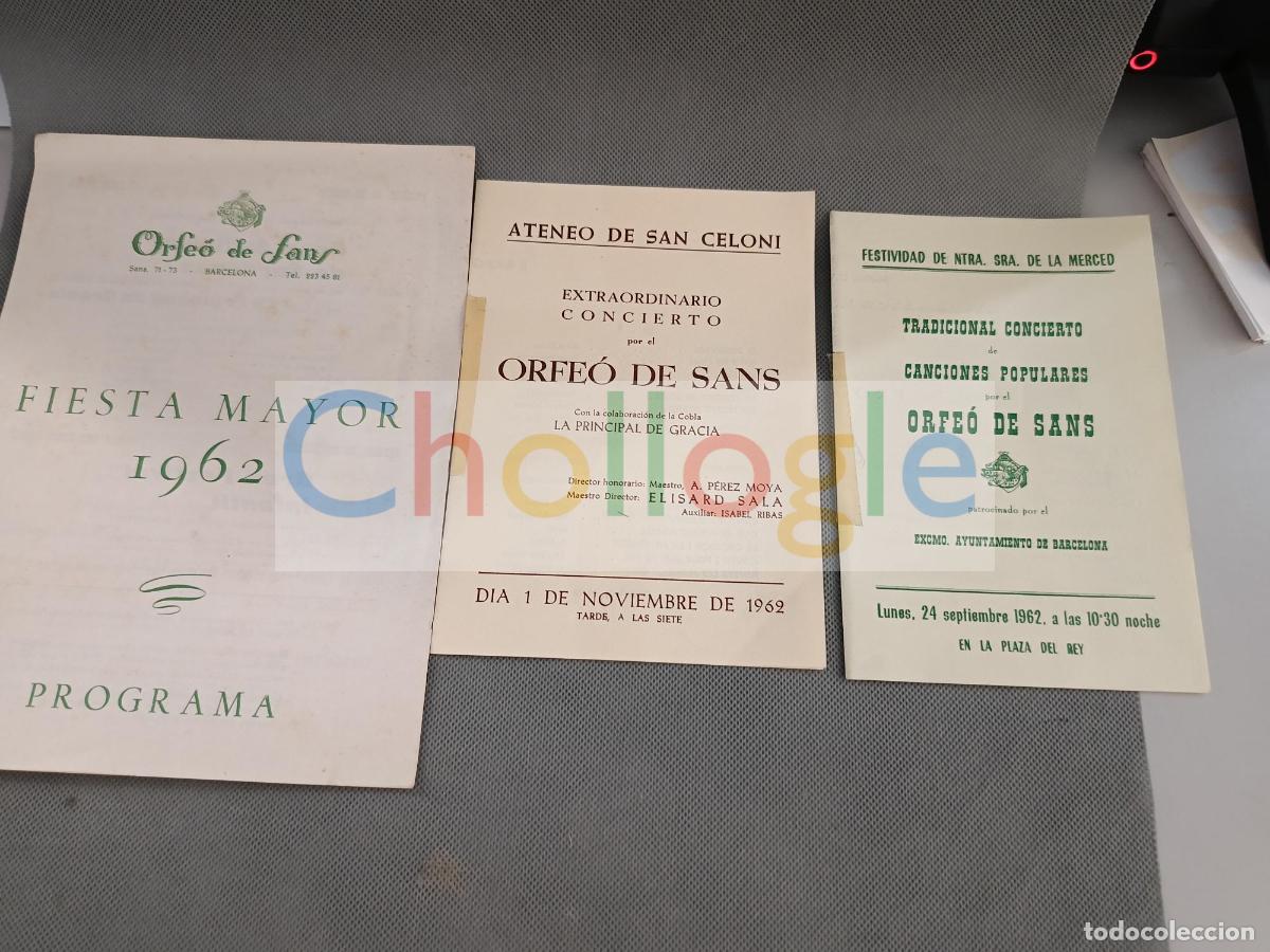 Libros: Programas Fiesta mayor 19862 ateneo de sant celoni plaa del rey barcelona