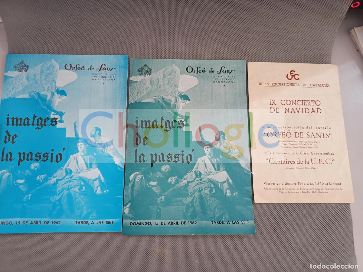 Libros: Imatges de Passi&oacute; Orfe&oacute; de Sants Sans Cantaires UEC Concierto de navidad