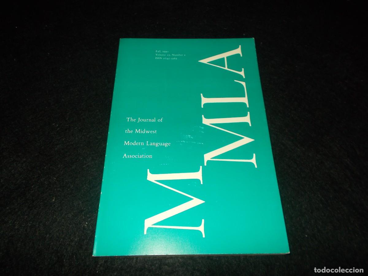 Libros: THE JOURNAL MIDWEST MODERN LANGUAGE ASSOCIATION. Vol 23-N&ordm; 2. Fall 1990. Libro en ingl&eacute;s - Foto 1