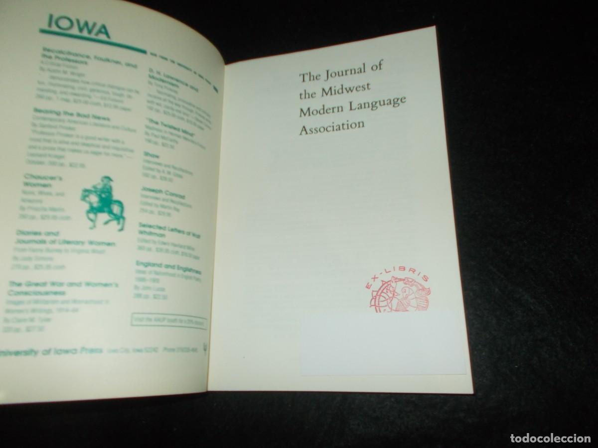 Libros: THE JOURNAL MIDWEST MODERN LANGUAGE ASSOCIATION. Vol 23-N&ordm; 2. Fall 1990. Libro en ingl&eacute;s - Foto 2