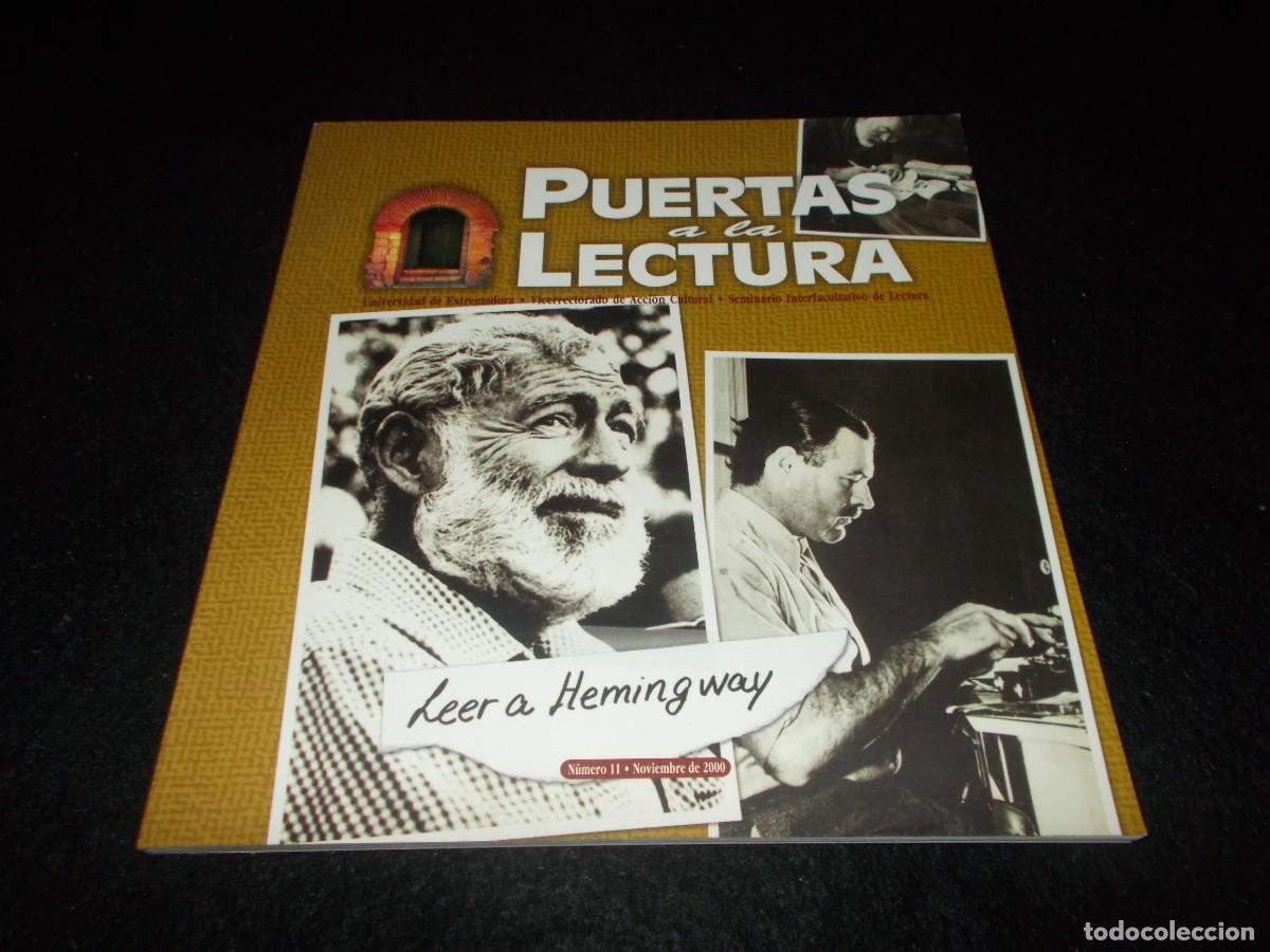 Libros: PUERTAS A LA LECTURA 11, Leer a Hemingway. Universidad Extremadura 1996. Libro
