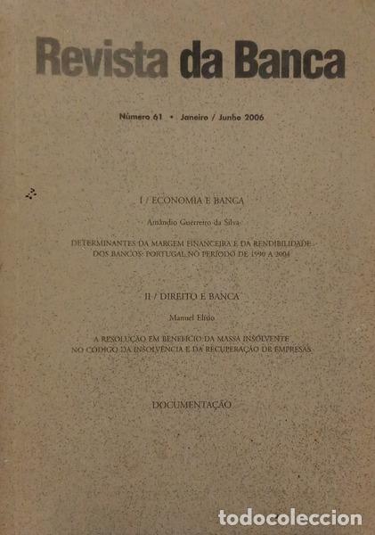 B&uuml;cher: REVISTA DA BANCA, N&Uacute;MERO 61, JANEIRO/JUNHO 2006.