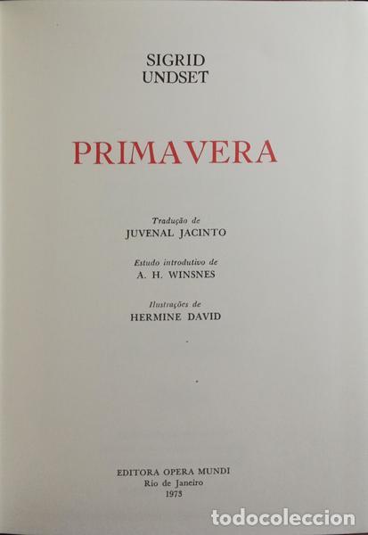Libros: UNDSET. (Sigrid) - PRIMAVERA. - Foto 1