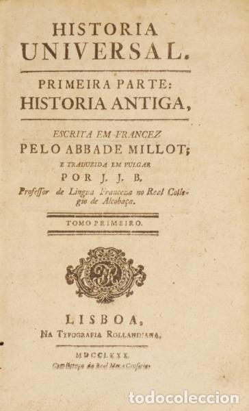 Libros: MILLOT. (Claude-Fran&ccedil;ois-Xavier) - HISTORIA UNIVERSAL. [COMPLETO]