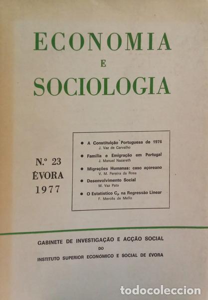 books: ECONO&Mu;&Iota;&Alpha; E SOCIOLOGIA, N.&ordm; 23, 1977.