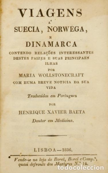 B&uuml;cher: WOLLSTONECRAFT. (Mary) - VIAGENS A SUECIA, NORWEGA E DINAMARCA