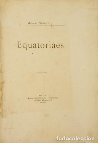 B&uuml;cher: ALMADA NEGREIROS. (Jos&eacute; de) - EQUATORI&Aacute;ES. [1.&ordf; EDI&Ccedil;&Atilde;O]