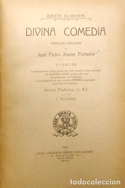 Libros: DANTE ALLIGHIERI. - DIVINA COMEDIA. - Foto 1