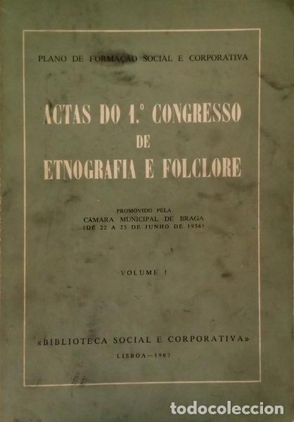 B&uuml;cher: ACTAS DO 1.&ordm; CONGRESSO DE ETNOGRAFIA E FOLCLORE, VOLUME I.