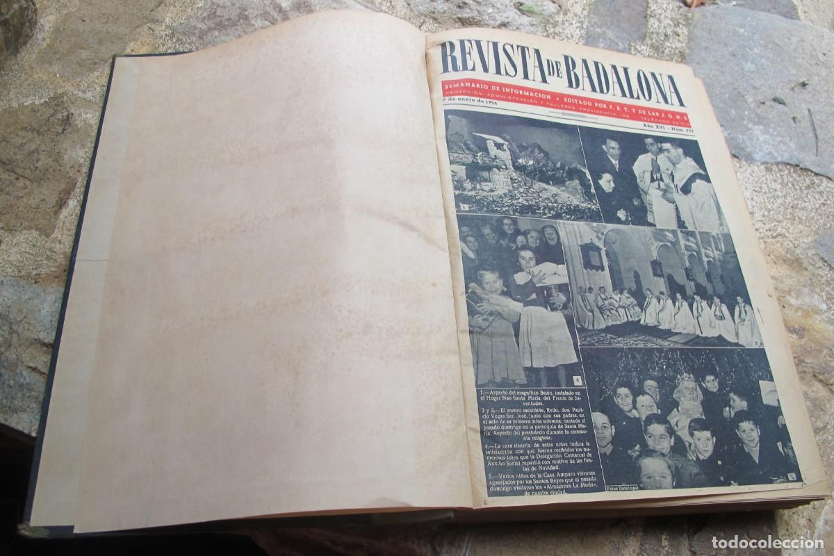 Libros: REVISTA DE BADALONA DE 7 DE ENERO DE 1956 NUM 777 A 29 DE DICIEMBRE DE 1956 NUM 827 F.E.T Y J.O.N.S