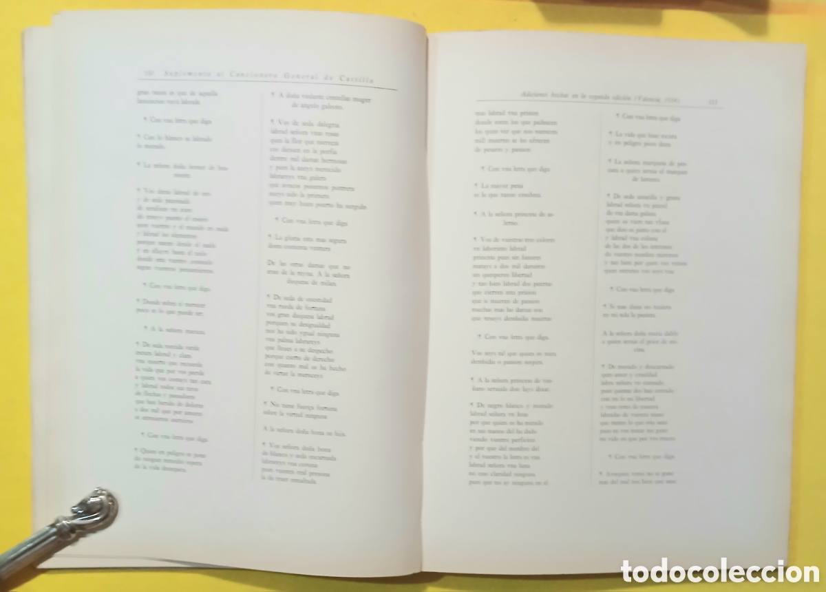 Libros: Suplemento cancionero general de Hernando del Castillo - Foto 3
