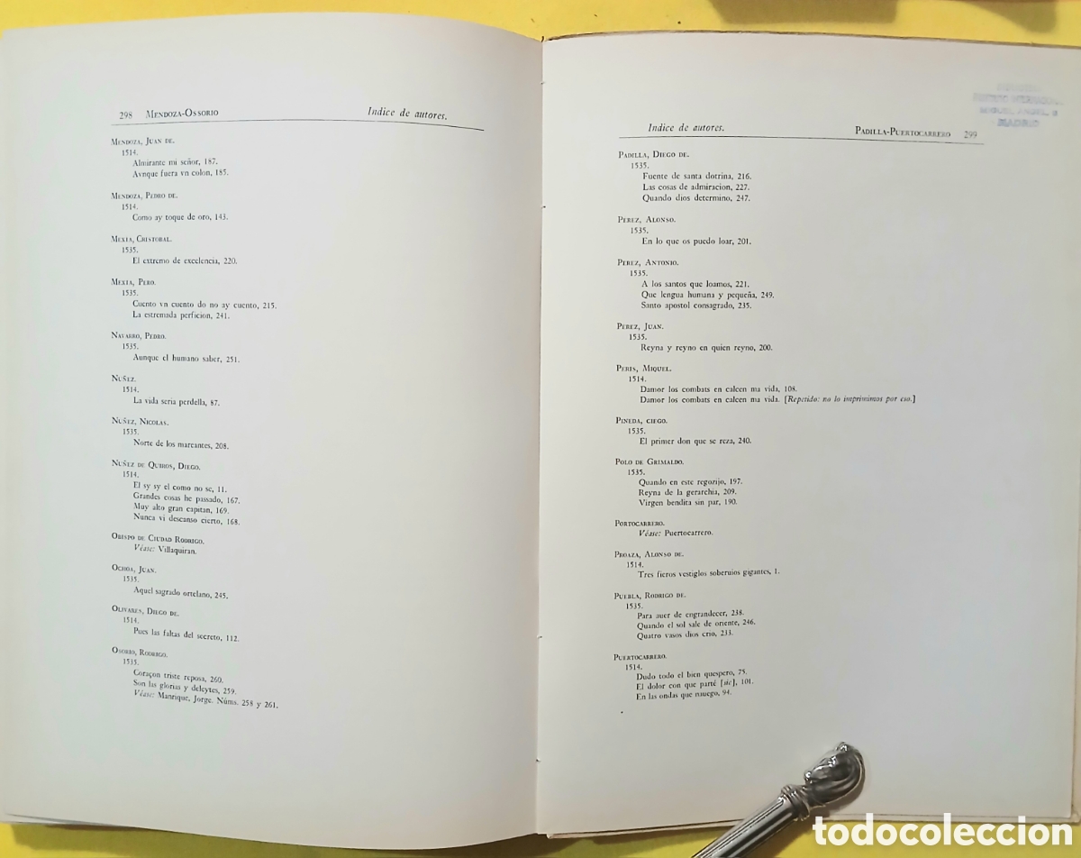 Libros: Suplemento cancionero general de Hernando del Castillo - Foto 6