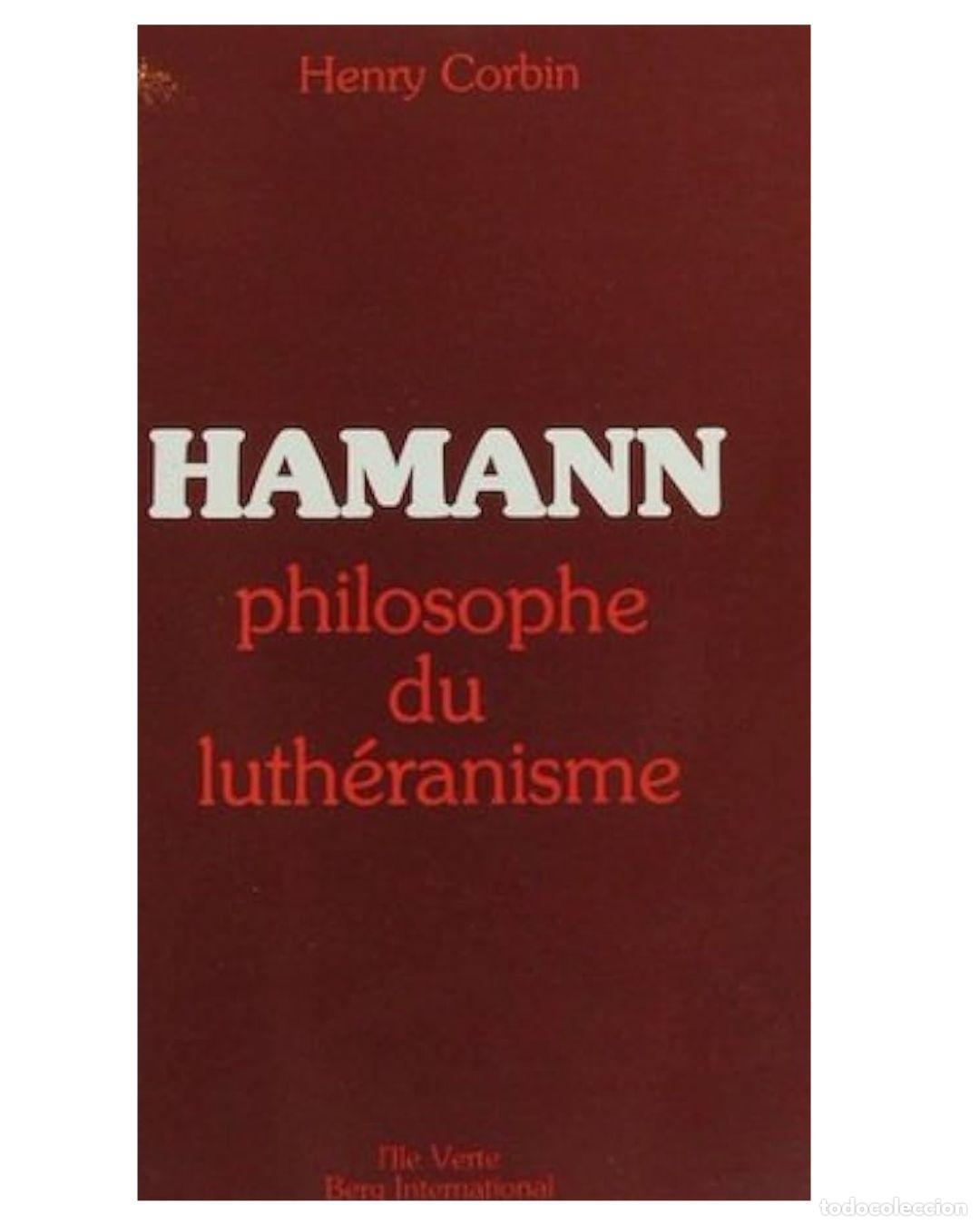 Libros: Hamann, philosophe du luth&eacute;ranisme - VV.AA