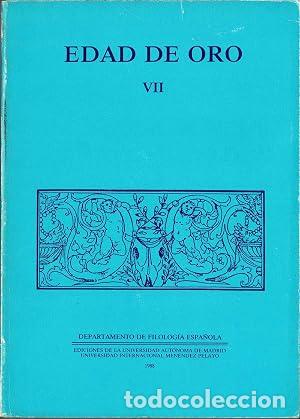 Libros: Actas del septimo y octavo Seminario Internacional sobre Literatura: EDAD DE ORO - AA.VV