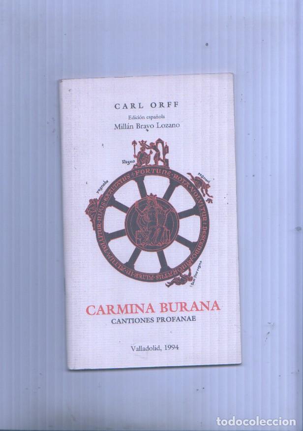 Livres: Carmina Burana : cantiones profanae - Carl Orff