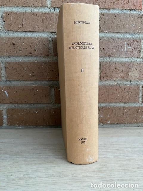 Libri di seconda mano: CATALOGO DE LA BIBLIOTECA DE SALVA, VOL&Uacute;MEN II