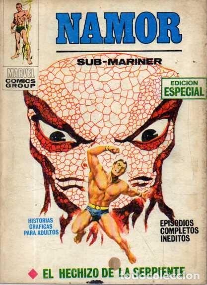 Livros em segunda m&atilde;o: NAMOR. NUMERO 4. EL HECHIZO DE LA SERPIENTE. - SESEN, F. (Trad.). ESPIL, L&oacute;pez (Portada).