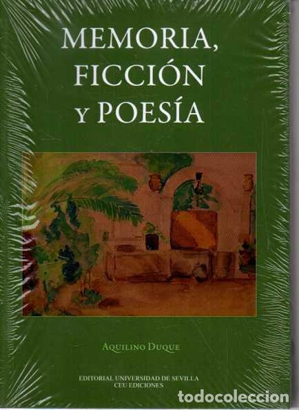 Livros em segunda m&atilde;o: MEMORIA, FICCION Y POESIA. - DUQUE, Aquilino.