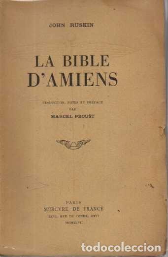 Livres: LA BIBLE D'AMIENS. - RUSKIN, John.